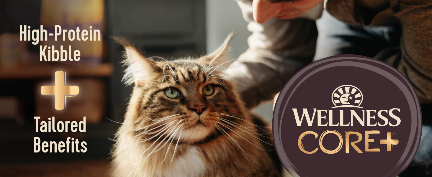 Wellness CORE+ Cat | High-Protein Kibble, Tailored Benefits
