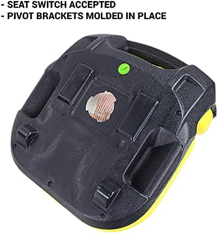 E-AM136044 Deluxe Yellow Seat for John Deere X530, X520 (s/n 020001>), X500 (s/n 020001>), X360, X340, X324, X320, X300R, X304, X300, X305R, X310