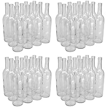 Four 12-packs of 750ml clear/flint wine bottles