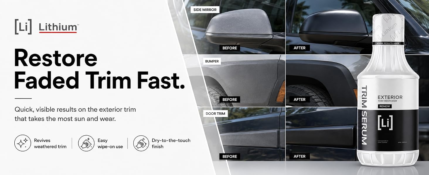 Restore Faded Trim Fast