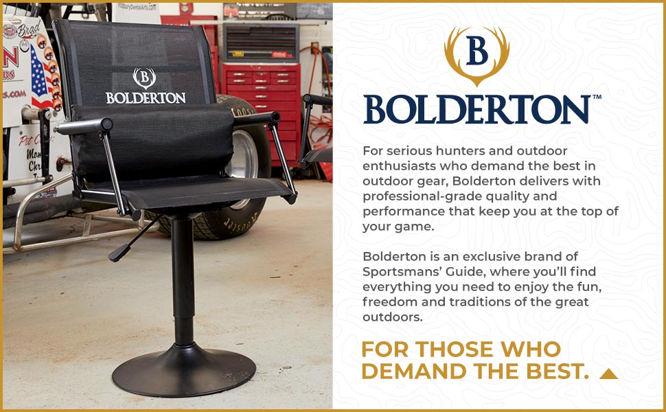 Bolderton XL Swivel Tower Blind Chair Brand Story