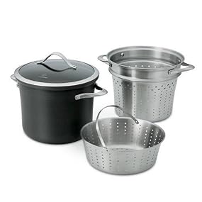 Calphalon Nonstick 8-Quart Covered Multi-Pot with Stainless Steel Pasta Insert