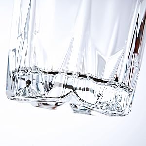 crystal whiskey glass set 4