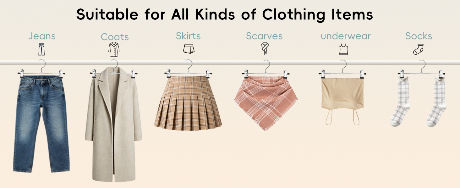 Suitable for All Kinds of Clothing Items: Jeans Coats Skirts Scarves underwear Socks