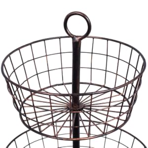 2-Tier Basket, Wire Basket, Fruit Basket, Kitchen Organizer, Counter Basket, Wire