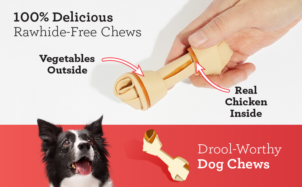 100% Delicous Rawhide Free Chews