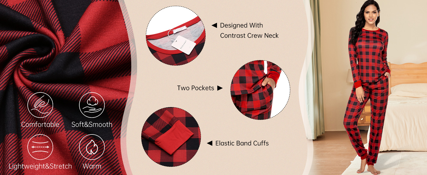 pajama set for women womens lounge sets 2 piece outfits winter lounge sets for women plaid
