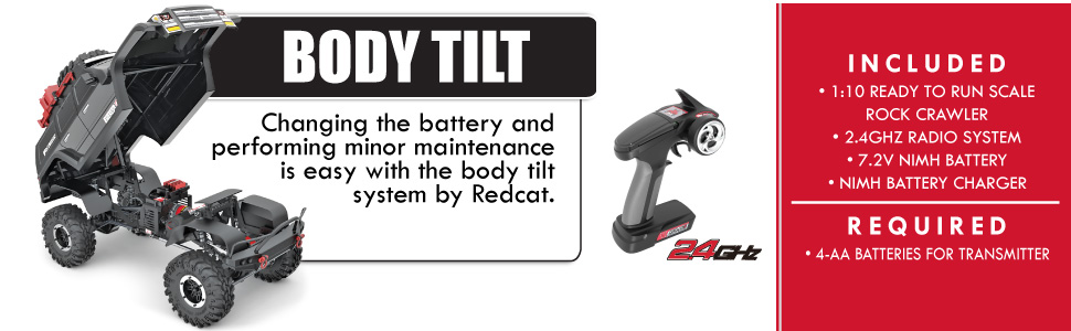 Redcat Racing Gen7 Pro Scale Rock Crawler Readh to Run with body accessories, inner fenders etc