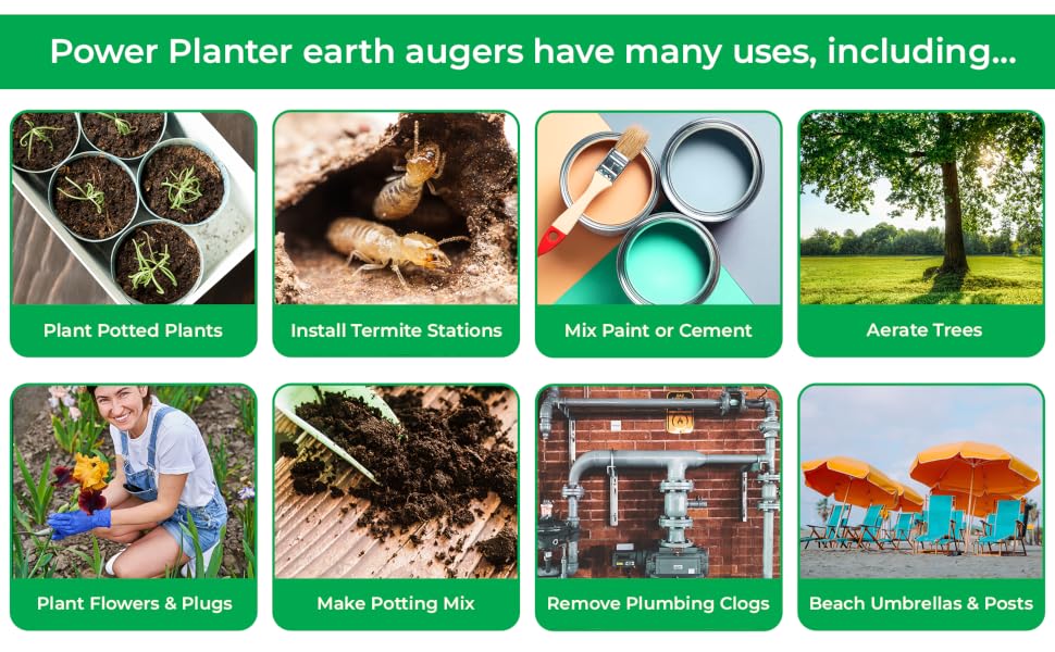 Sandy Soil, Clay Soil, Loamy, Silty, Dig, Tool, Drill Attachment