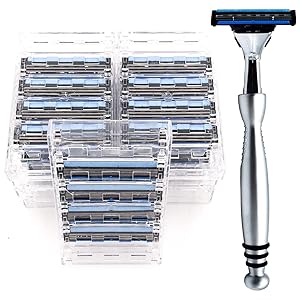 Taconic Shave, 40 Triple Razor Blade Cartridges