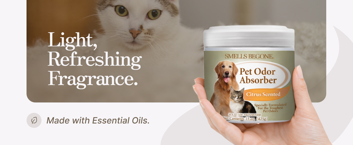 light, refreshing fragrance from essential oils