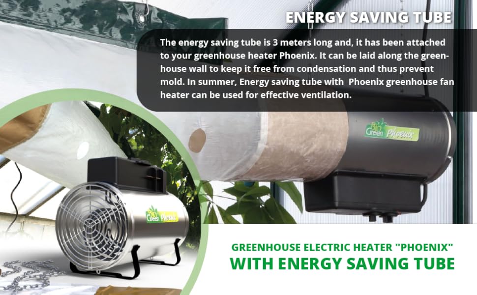 Energy saving tube greenhouse heater