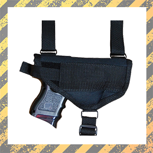 Barsony New Concealment Shoulder Holster w/Double Mag Pouch Compact 9mm 40 45
