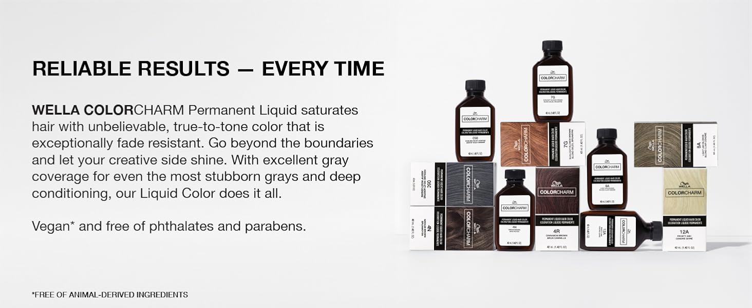 Wella colorcharm - permanant liquid - reliable results