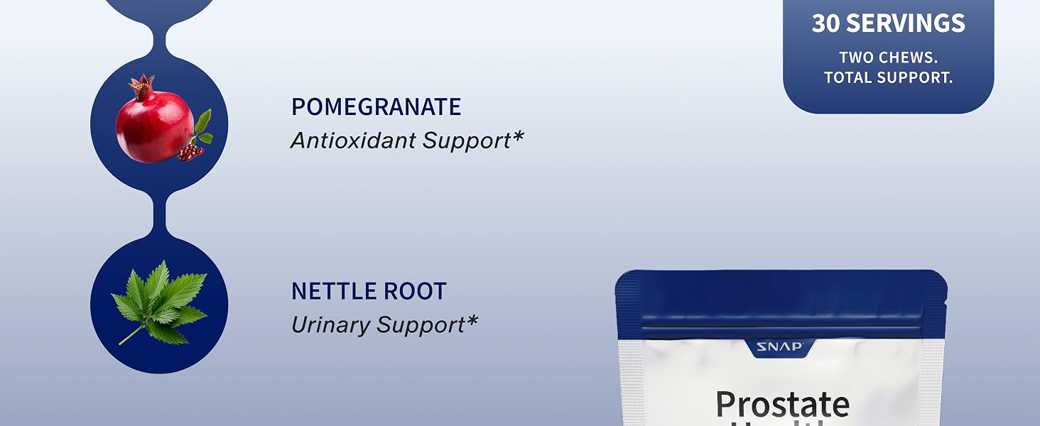 stinging nettle root pomegranate 30 servings 2 chew servings urinary support