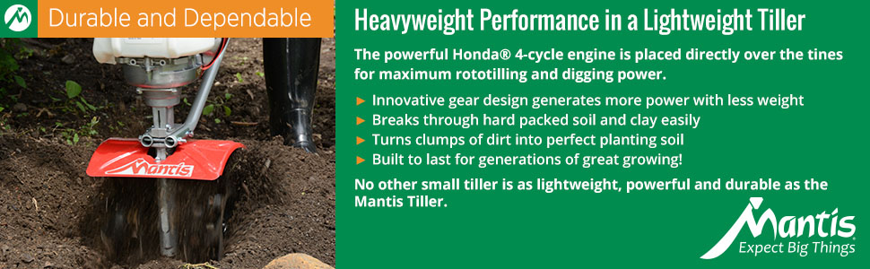 tiller, cultivator, mini tiller, mantis tiller, mantis, rototiller, small tiller