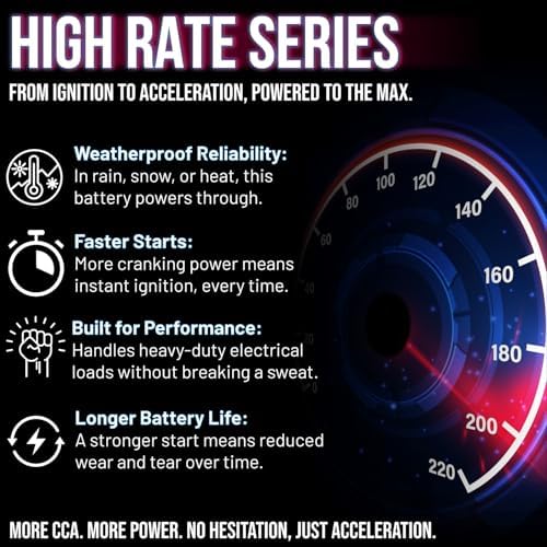 Mighty Max Battery YTX30L-BS Replacement for CB30L-B, 30L-B, C30L-B, M22H30
