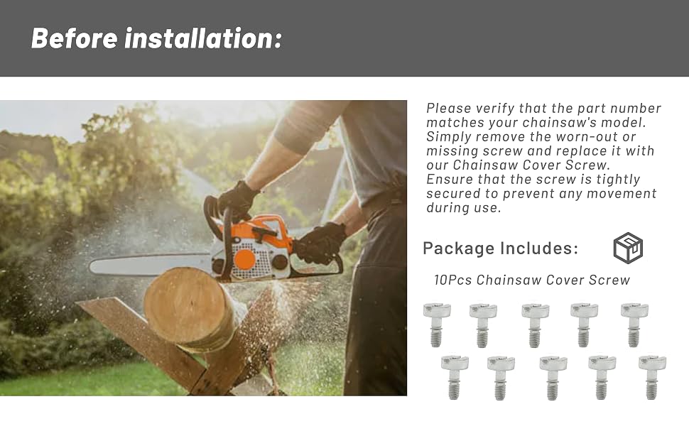 stihl chainsaw parts bolts cover echo\ engine fits gas hardwarems194 ms231 ms251