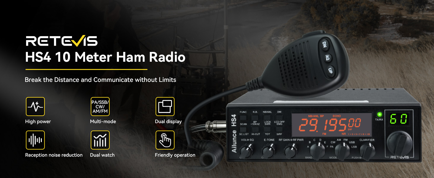 10 meter radio ham radio mobile ham radio base station SSB cb radio long range mobile transceiver