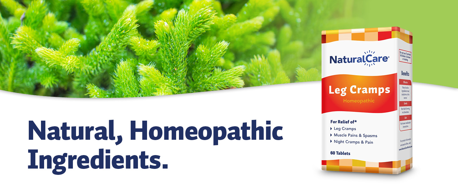 Leg Cramps tablets are made with natural ingredients including lycopodium clavatum