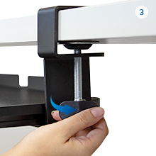 Adjustable Keyboard Tray Clam