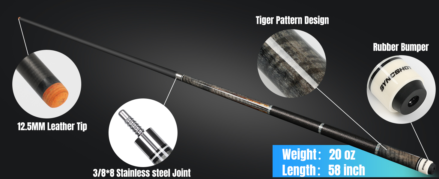 Carbon Fiber Pool Sticks Shaft