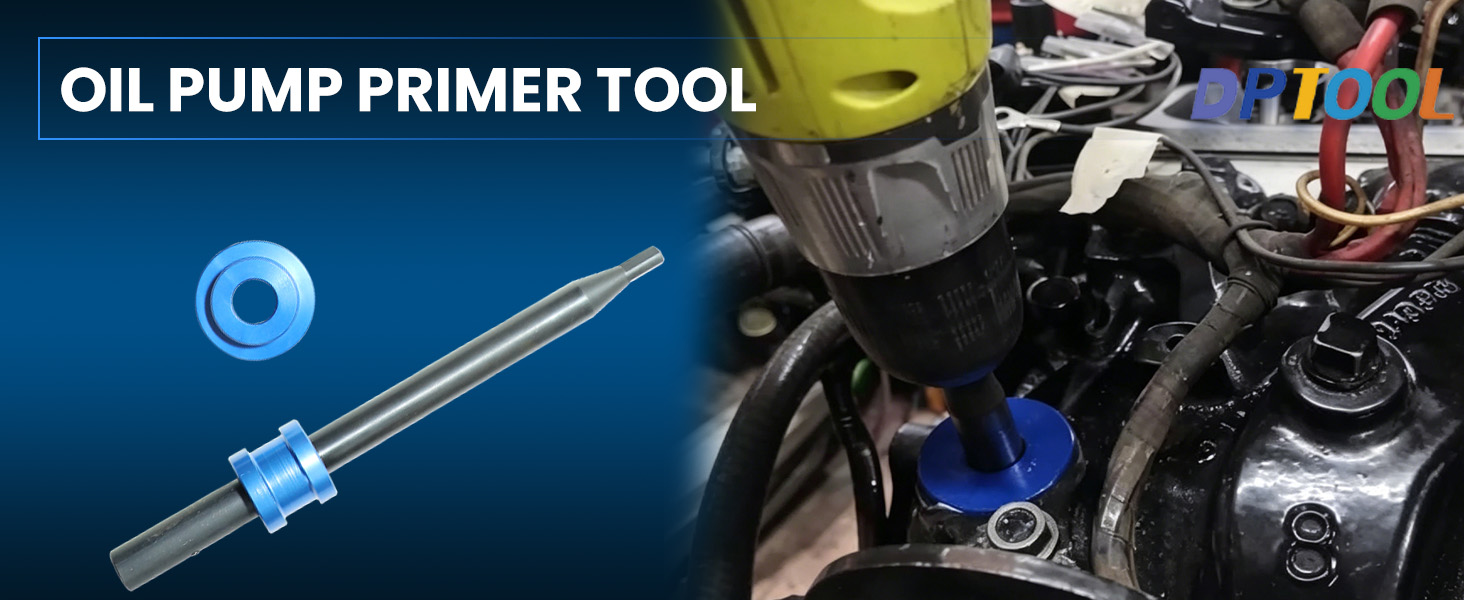 Oil Pump Primer Tool for GM Chevy V6 V8 SBC 350 BBC 454 Small Big Block