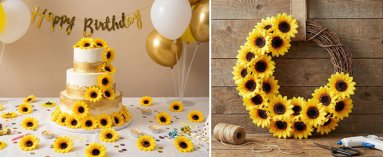 Fake Sunflowers Heads