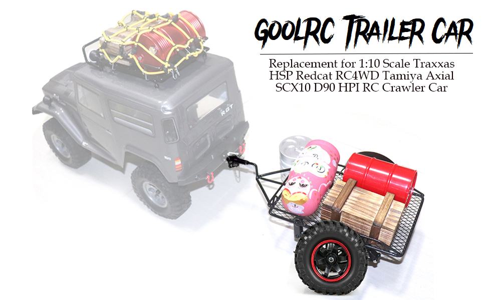 RC Trailer RC Car Trailer Heavy-Duty Trailer Cargo Carrier RC Carrier