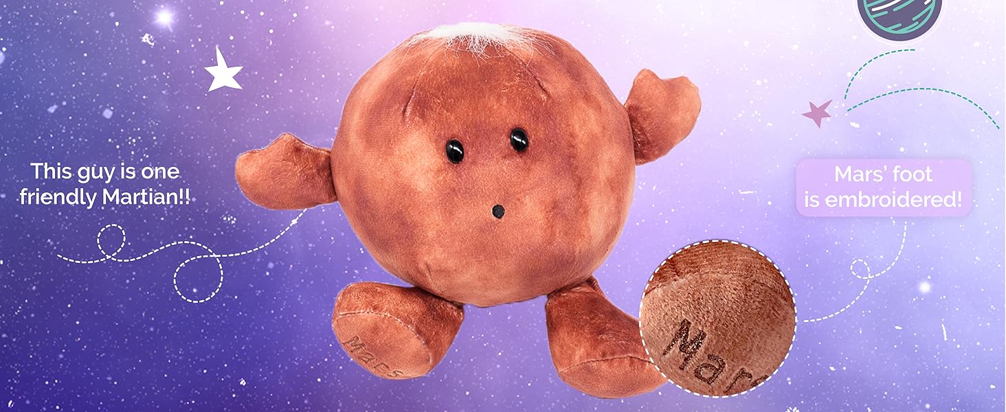 Mars buddy educational plush by celestial buddies
