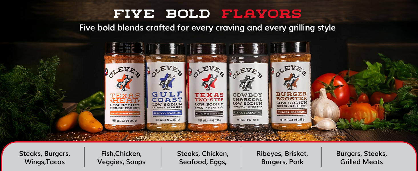 5 Bold flavors for different grilling and seasoning styles