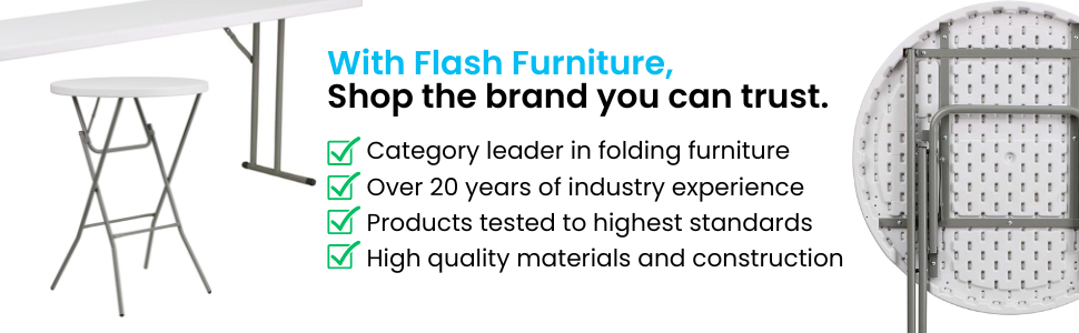Flash Brand Trust Folding Tables