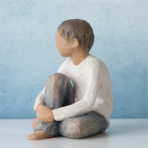 Willow Tree Caring Child, side detail.