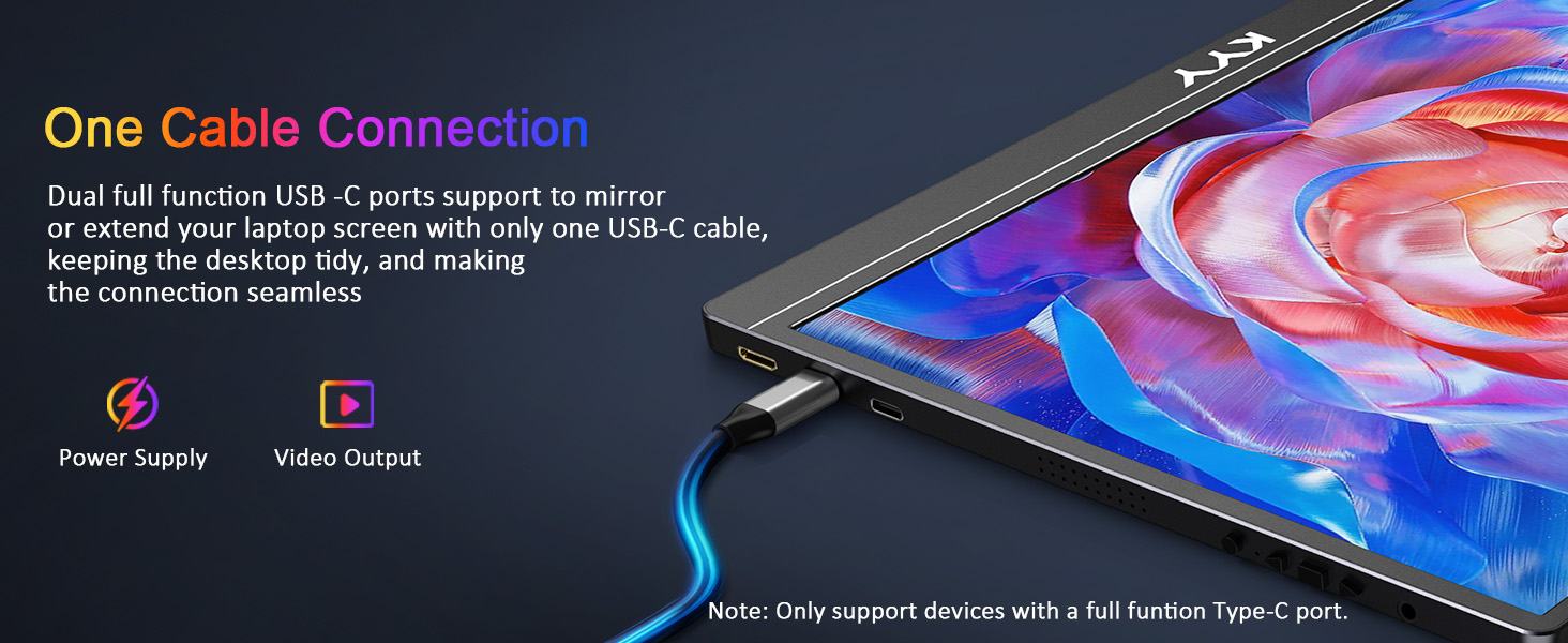 USB-C portable monitor 4K