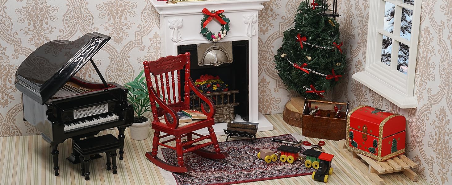 Odoria dollhouse Christmas cottage