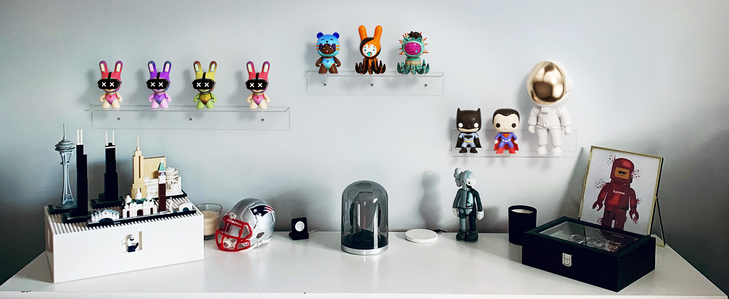 clear floating shelf