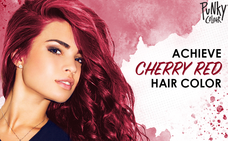 Punky Colour Box Kit Cherry on Top- For Bleached, Blonde or Highlighted Hair, 3.5 oz