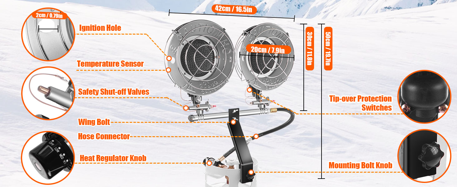 Propane Tank Top Heater Portable