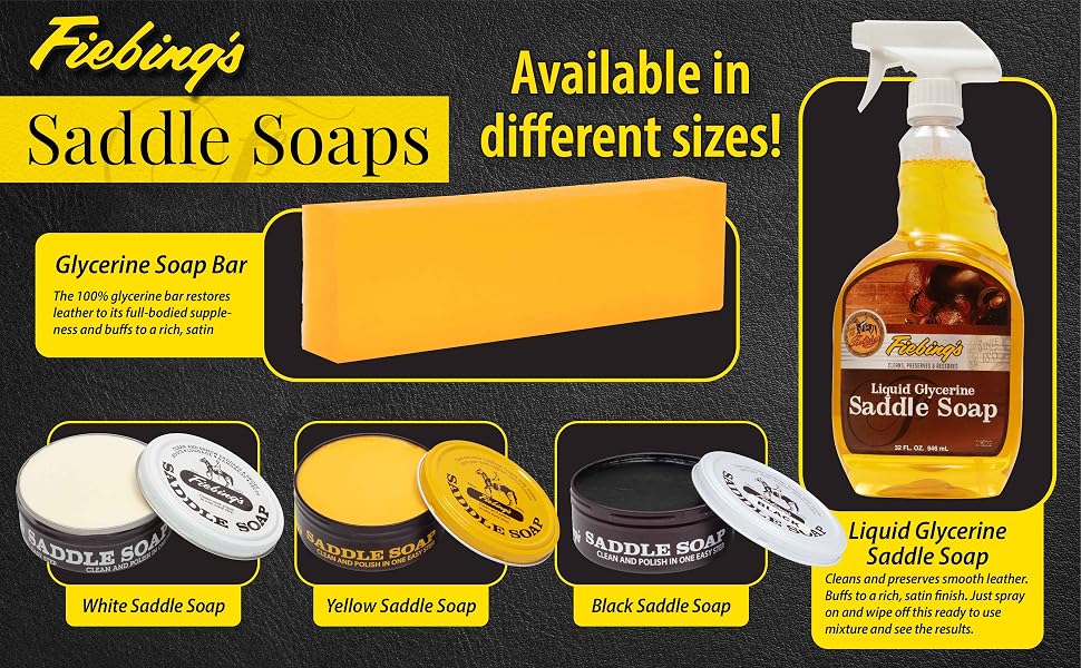 fiebing&amp;#39;s saddle soap tack care leather conditioner cleaner car seat boot condition saddle belt
