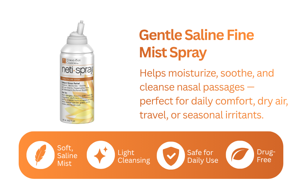 Nasal allergies and dryness Sinusitis, rhinitis Allergic asthma Post nasal drip Sinus pressure