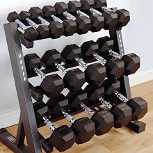 from light weight to heavy wight, marcy rubber hex dumbbell provides multiple weight options