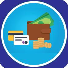 money in a wallet