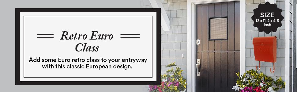 Add some Euro retro class to your entryway with this classic European design