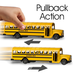 Diecast Yellow School Bus Toy (8.5 Inch)