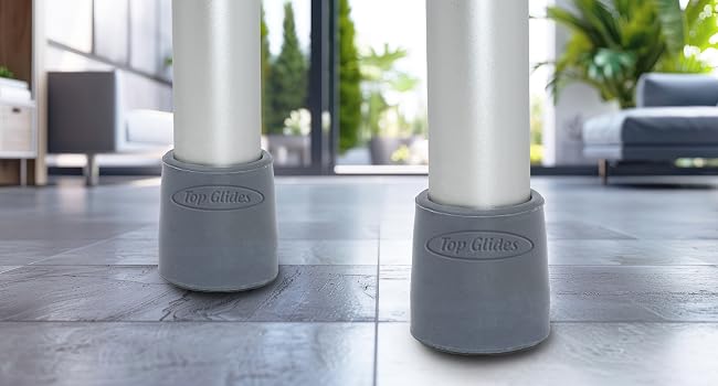 Rubber Walker Tips on Tile Floor