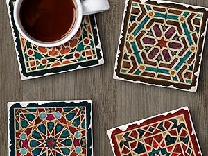 coasters thristystone protective decorative beverage prevent drip manufactured in usa