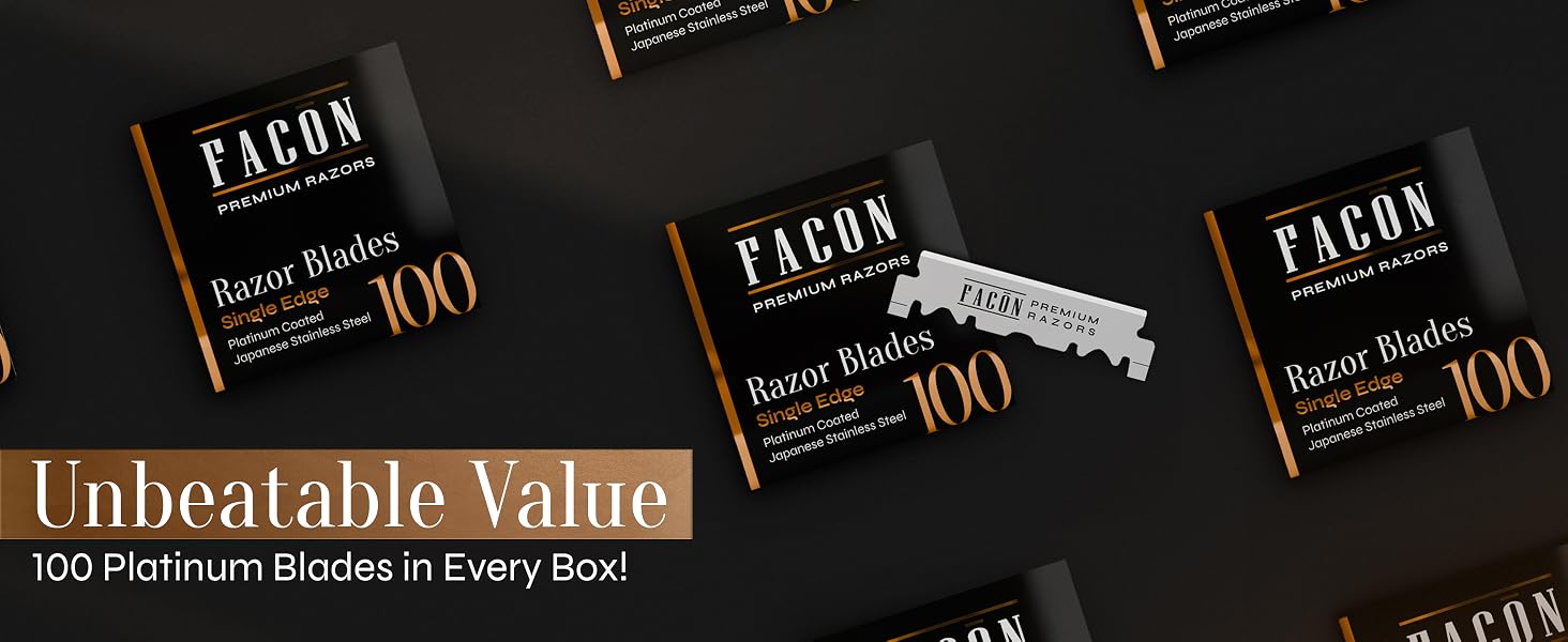 Facón Single Edge Razor Blades