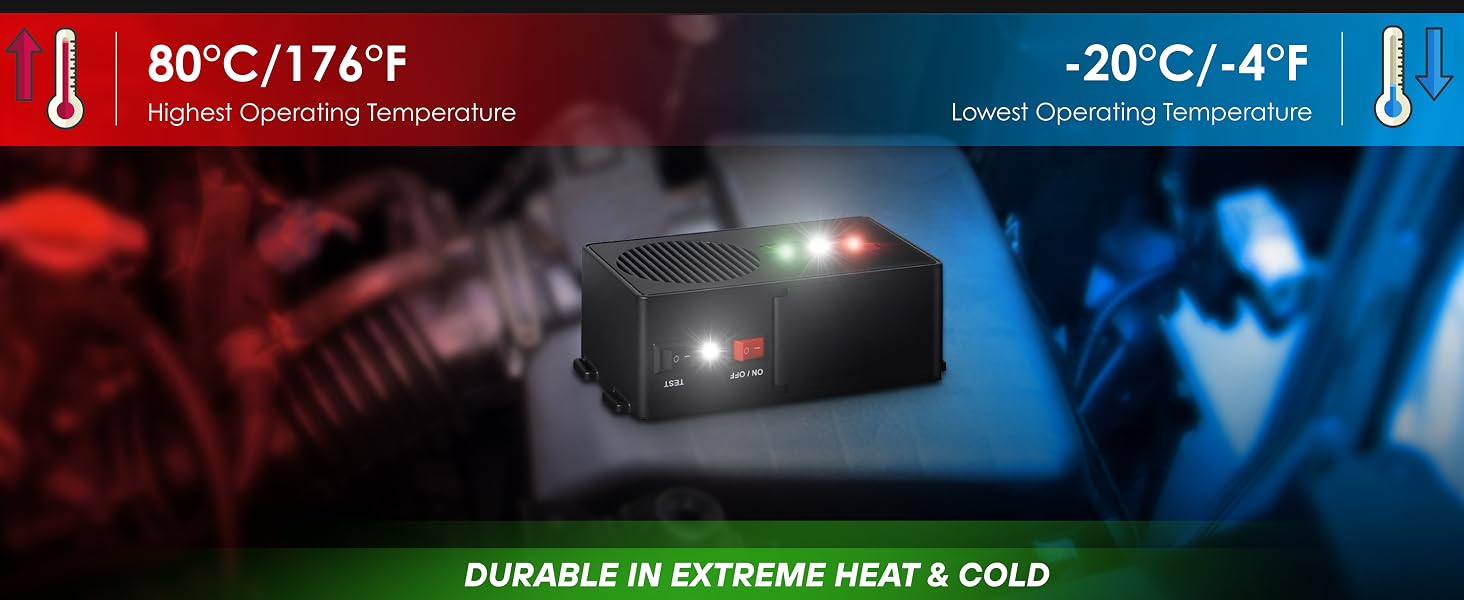 loraffe battery operated under hood rodent repellent Built Tough for Extreme Conditions