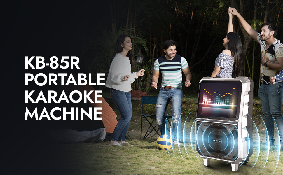 karaoke machine adult microphones family built recording singing screen portable system kareokee