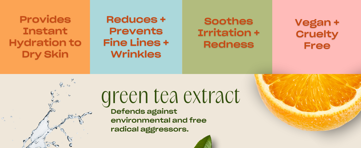 Provides Instant Hydration to Dry Skin, Reduces + Prevents Fine Lines + Wrinkles